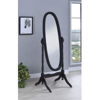 Coaster Furniture 950803 Oval Cheval Mirror Black